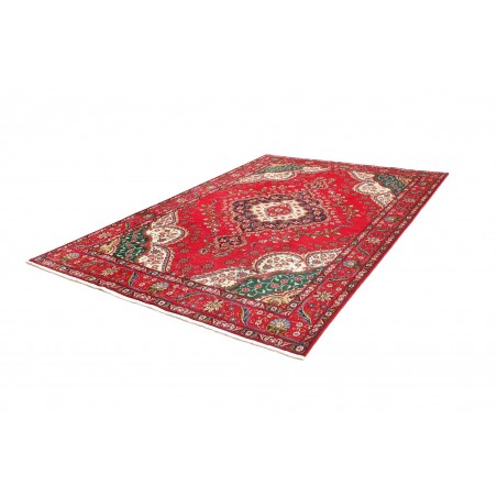 Tappeto Tabriz Persia rosso giallo 210x300