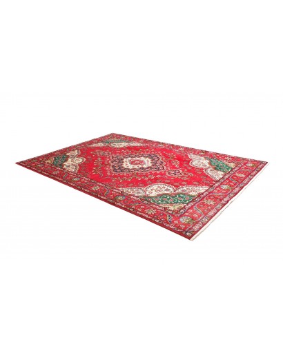 Tappeto Tabriz Persia rosso giallo 210x300