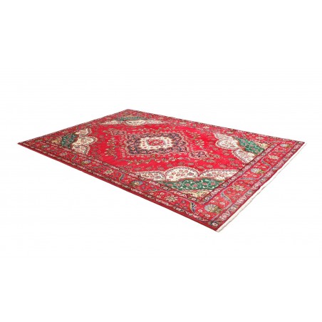 Tappeto Tabriz Persia rosso giallo 210x300