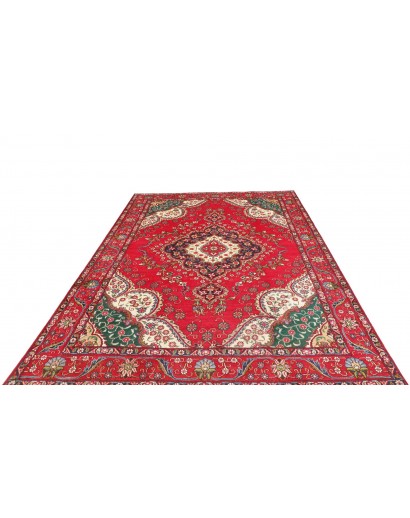 Tappeto Tabriz Persia rosso giallo 210x300