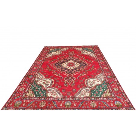 Tappeto Tabriz Persia rosso giallo 210x300