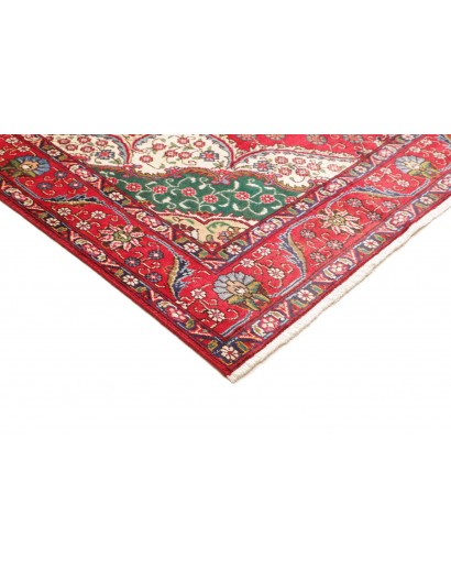 Tappeto Tabriz Persia rosso giallo 210x300