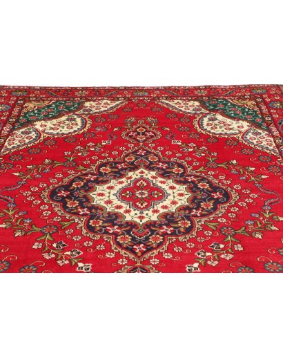 Tappeto Tabriz Persia rosso giallo 210x300