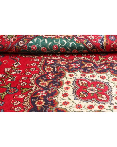 Tappeto Tabriz Persia rosso giallo 210x300
