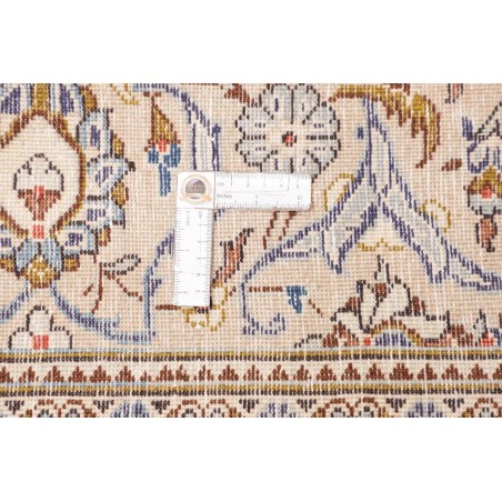 Tappeto Kashan Persia bianco marrone 196x298