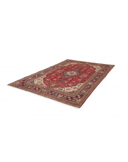 Tappeto Tabriz Persia marrone giallo 202x290