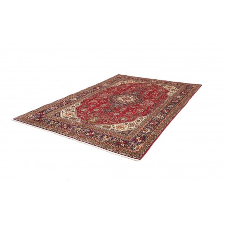 Tappeto Tabriz Persia marrone giallo 202x290