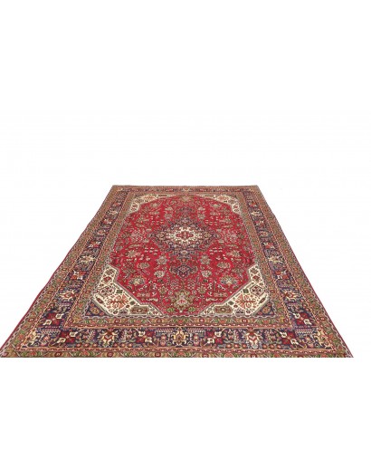 Tappeto Tabriz Persia marrone giallo 202x290