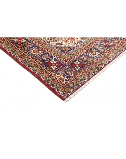 Tappeto Tabriz Persia marrone giallo 202x290