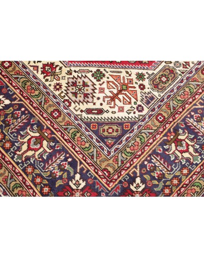 Tappeto Tabriz Persia marrone giallo 202x290