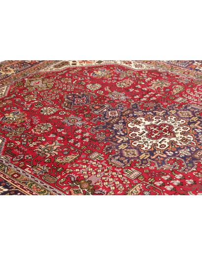 Tappeto Tabriz Persia marrone giallo 202x290