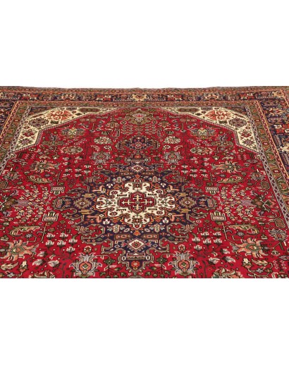 Tappeto Tabriz Persia marrone giallo 202x290