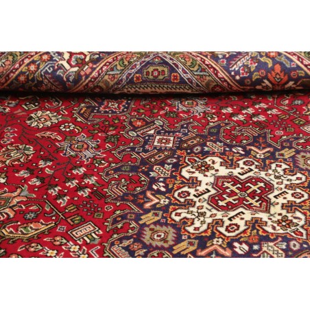 Tappeto Tabriz Persia marrone giallo 202x290