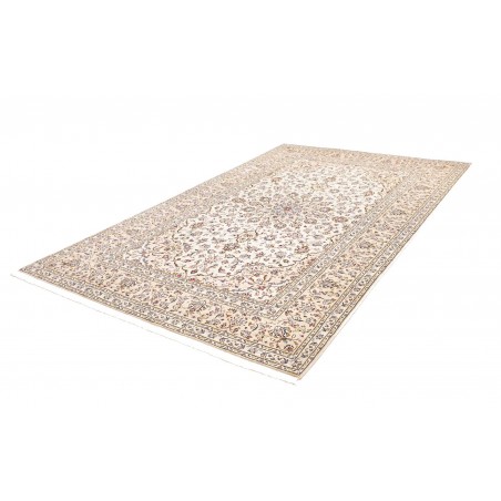 Tappeto Kashan Persia bianco grigio 196x312