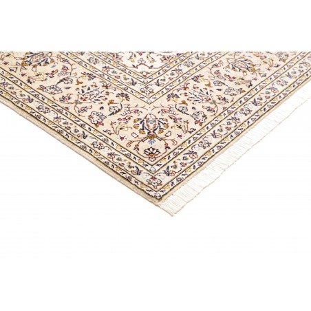 Tappeto Kashan Persia bianco grigio 196x312
