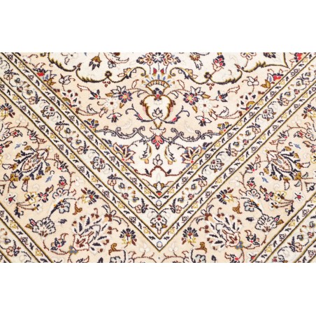 Tappeto Kashan Persia bianco grigio 196x312
