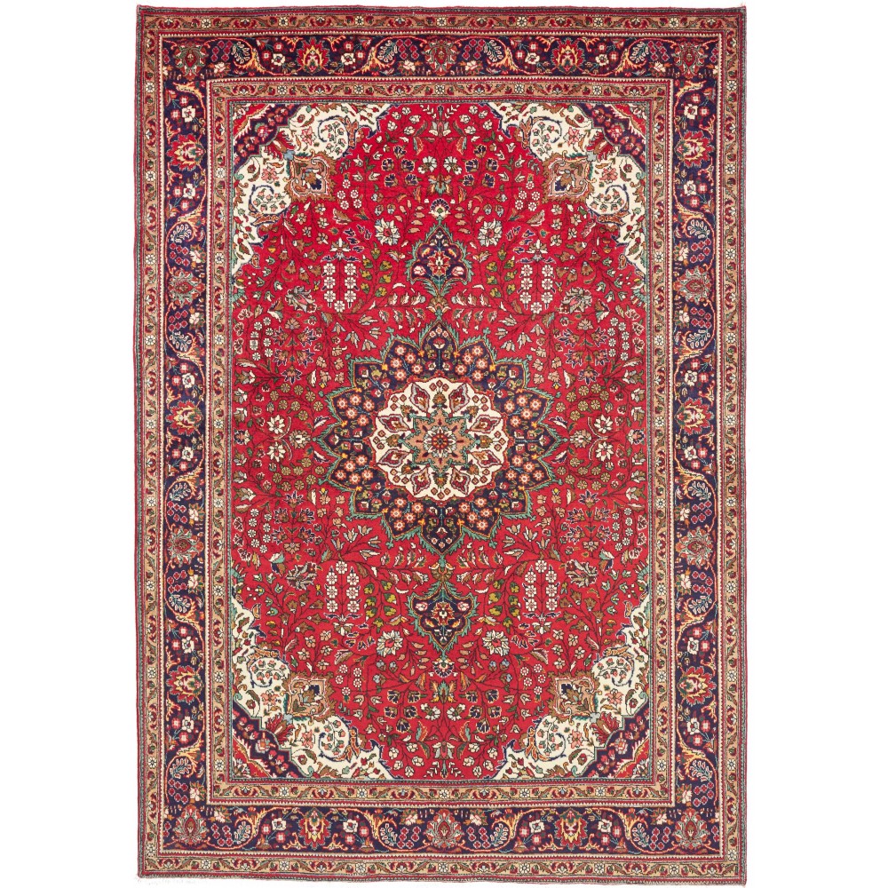 Tappeto Tabriz Persia marrone grigio 230x330