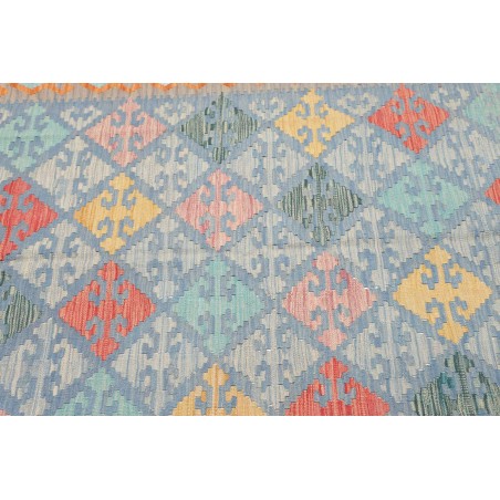 Tappeto Kilim Afghanistan azzurro 125x180