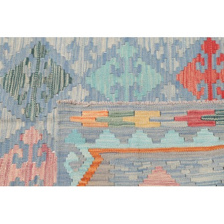 Tappeto Kilim Afghanistan azzurro 125x180