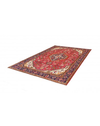 Tappeto Tabriz Persia rosso marrone 202x300