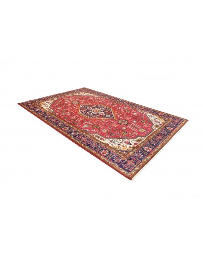 Tappeto Tabriz Persia rosso marrone 202x300