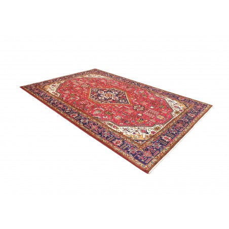 Tappeto Tabriz Persia rosso marrone 202x300