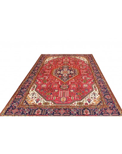 Tappeto Tabriz Persia rosso marrone 202x300