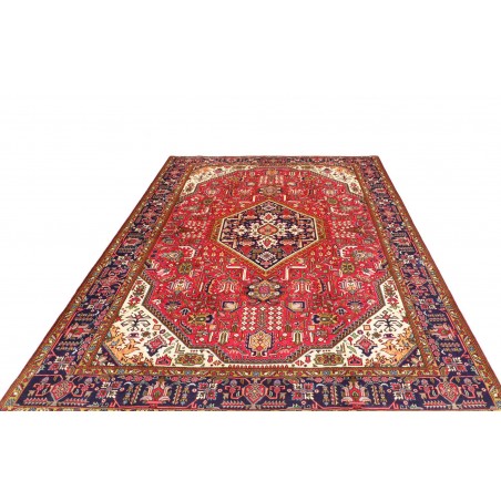 Tappeto Tabriz Persia rosso marrone 202x300