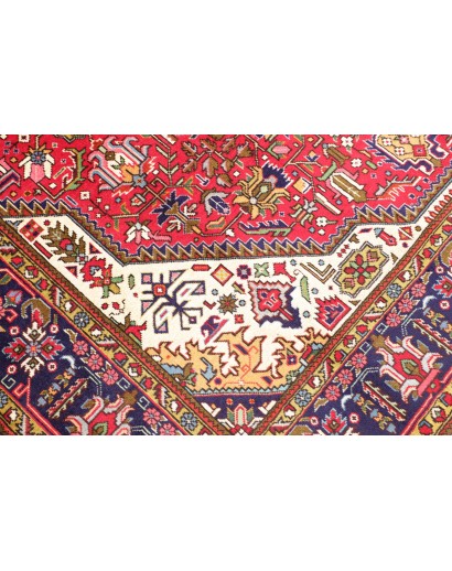 Tappeto Tabriz Persia rosso marrone 202x300