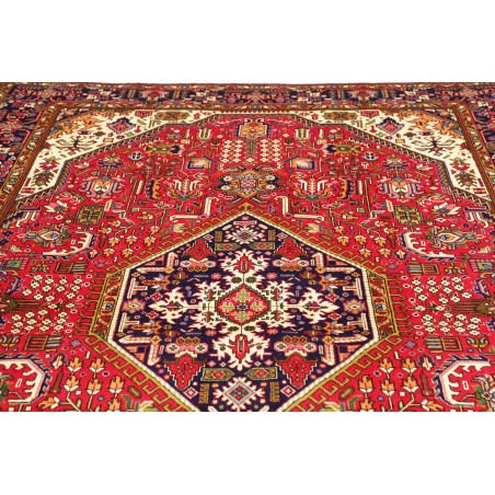 Tappeto Tabriz Persia rosso marrone 202x300