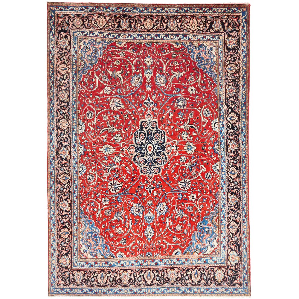 Tappeto Sarough Persia beige rosso 214x310