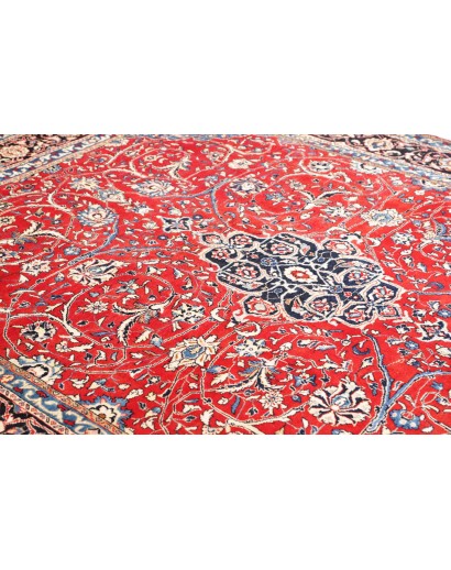 Tappeto Sarough Persia beige rosso 214x310
