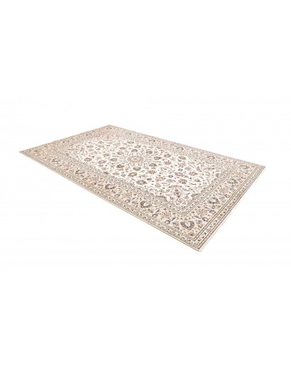 Tappeto Kashan Persia bianco marrone 193x306