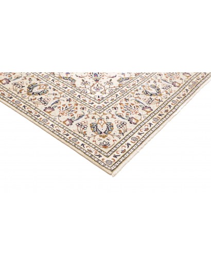 Tappeto Kashan Persia bianco marrone 193x306