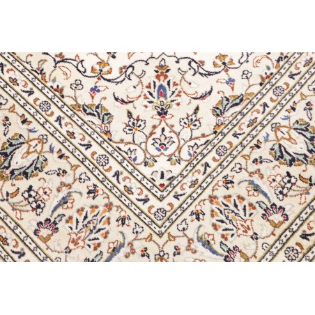 Tappeto Kashan Persia bianco marrone 193x306