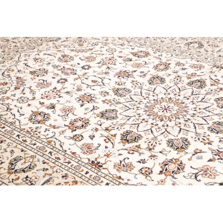 Tappeto Kashan Persia bianco marrone 193x306