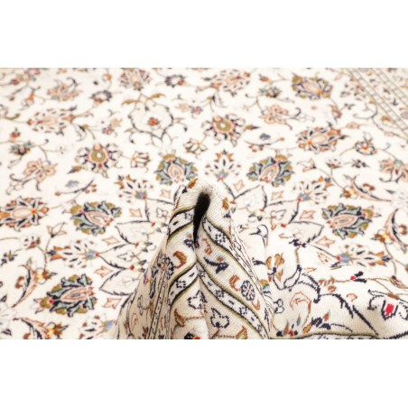 Tappeto Kashan Persia bianco marrone 193x306