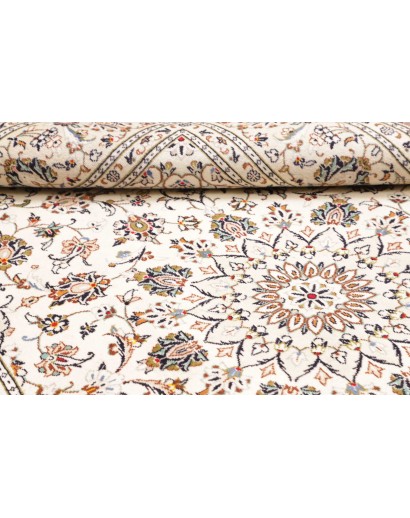 Tappeto Kashan Persia bianco marrone 193x306