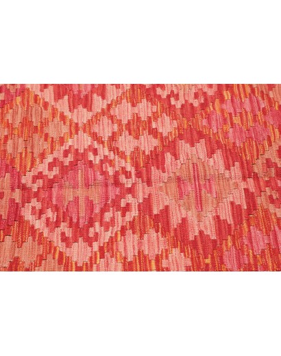 Tappeto Kilim Afghanistan rosso arancione 153x195