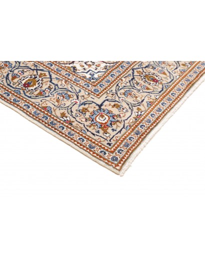 Tappeto Kashan Persia bianco grigio 194x318