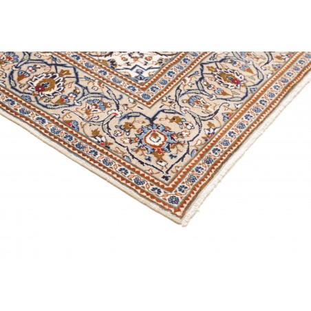 Tappeto Kashan Persia bianco grigio 194x318
