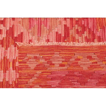 Tappeto Kilim Afghanistan rosso arancione 153x195