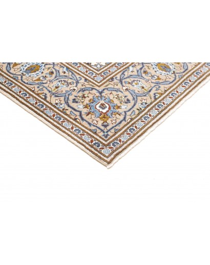 Tappeto Kashan Persia bianco verde 200x304