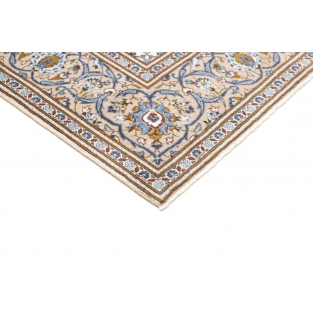 Tappeto Kashan Persia bianco verde 200x304