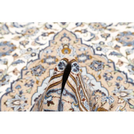 Tappeto Kashan Persia bianco verde 200x304