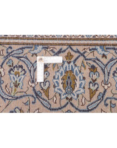 Tappeto Kashan Persia bianco verde 200x304