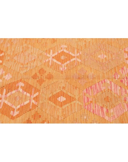 Tappeto Kilim Afghanistan arancione beige 149x206