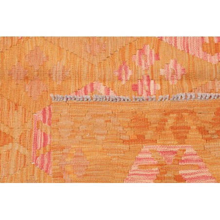 Tappeto Kilim Afghanistan arancione beige 149x206