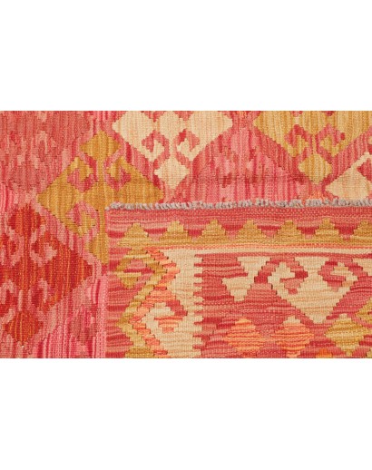 Tappeto Kilim Afghanistan arancione marrone 156x200