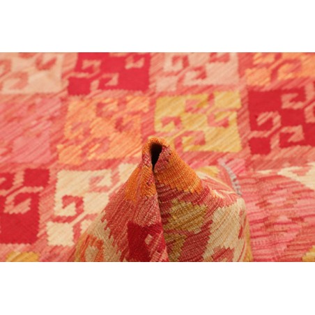 Tappeto Kilim Afghanistan arancione marrone 156x200